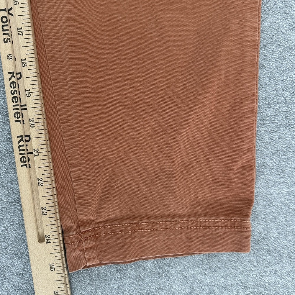 Marine Layer Pants Womens 10 Rust Carpenter Tapered Cropped Utility Twill - Picture 5 of 9